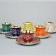 Cup 80 ml espresso + saucer 11,5 cm Windsor, set of 6 pcs., Leander 1907 Loučky