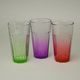 Three coloured glasess 280 ml, Solbika Glassworks Poland