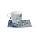 Cup and saucer James Rizzi - Give Peace a Chance, 400 ml / 19,5 cm, Fine Bone China, Goebel