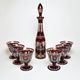 Egermann: Red Stain Wine Set, 39 cm, 7 pcs.