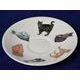 Kočky: Šálek 420 ml a podšálek snídaňový, anglický kostní porcelán Roy Kirkham