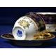 Gift set 2 pcs., cup 190 ml plus saucer 155 mm, Ophelie 677G, cobalt blue plus gold rose, Moritz Zdekauer 1810