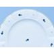 Plate dining 24 cm, Benedikt blue flowers, G. Benedikt 1882