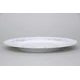 Gold line: Dish round flat 30 cm, Thun 1794 Carlsbad porcelain, BERNADOTTE roses