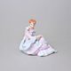 Lady with dove 8 x 11,5 x 10,5 cm, Saxe, Porcelain Figures Duchcov