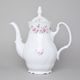 Golden line: Coffee pot 1,2 l, Thun 1794 Carlsbad porcelain, BERNADOTTE roses