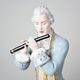 Gentleman Rococo 13 x 13 x 33 cm, Luxor, Porcelain Figures Duchcov
