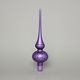 Christmas Tree Glass Tip 27 cm, Light Purple 1326, Bohemian hand made Christmas decorations