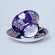 Šálek 110 ml na čaj a podšálek 12,7 cm Windsor, Modrý, Leander 1907 Loučky