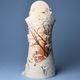 Váza/figurka reliéfní 27 cm, A. Mucha Zima 1900, matný dekor biskvit, porcelán, Goebel