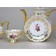 Cup 110 ml footed coffee + saucer, Cecily - roses, Carlsbad porcelain