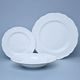 Plate Set for 6 people (27, 23, 21), Ophelia White with bottom sign, Thun 1794