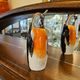 Penguin - weight 16 cm, GlasStar Bohemia Glass