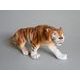 Tiger - small, 28 x 7,5 x 11,5 cm, Pastel, Porcelain Figures Duchcov