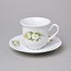 Šálek a podšálek čajový 0,2 l / 14,5 cm, Thun 1794, karlovarský porcelán, CONSTANCE 80262 kopretiny