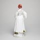 Lady with flower 7 x 8 x 19 cm, White + Gold, Porcelain Figures Duchcov