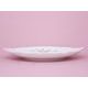 Pink line: Plate cake with handles 27 cm, Thun 1794 Carlsbad porcelain, BERNADOTTE roses