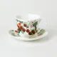 Cherry: Cup 420 ml and saucer breakfast, English Fine Bone China, Roy Kirkham