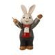 Figurka zajíčka Úžasný dirigent 5,5 / 4,5 / 8 cm, kamenina, Goebel