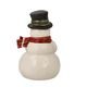 Snowman figurine Little Messenger of Happiness 8 / 8 / 12.5cm, stoneware, Goebel