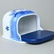 Wall dose with wooden lid 15 x 17 x 10,5 cm, Thun 1794, karlovarský porcelán, BLUE CHERRY
