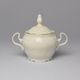 Sugar bowl 0,3 l, Thun 1794 Carlsbad porcelain, BERNADOTTE ivory + gold