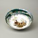 Bowl 23 cm, hunting - green, Royal Czech porcelain