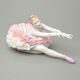 Ballerina with lace 21 x 13 x 12 cm, Kurt Steiner, Porcelain Figures Unterweissbacher