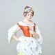 Dáma s květinou 7 x 8 x 19 cm, Saxe, Porcelánové figurky Duchcov
