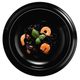 Plate set 12 pcs., Lido Solid Black, Seltmann porcelain