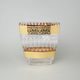 Crystal Vase Romantic - Flat, h: 205 mm, Gold, Ales Zverina - AZ Design