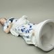 Dívka se snopem 53 cm, cibulák + kobalt, Porcelánové figurky Duchcov