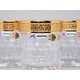 Crystal Glasses Whiskey Set Romantic, 6 pcs. 300 ml, Gold, Ales Zverina - AZ Design