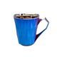 Mug Diamond Blue Titan, Blue And Platinum, 250 ml, Goldfinger porcelain