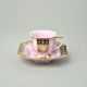 Cup 80 ml mocca + saucer 11 cm, Empir 568, Rose china Chodov