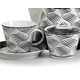 Tea set for 6 pers., Thun 1794 Carlsbad porcelain, TOM 30404 black