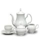 Coffee set for 6 persons, Thun 1794 Carlsbad porcelain, BERNADOTTE white