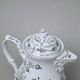 Konvice kávová s víčkem 1,55 l, zelený cibulák s platinou, Český porcelán a.s.