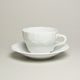 Elegance: Cup 0,21 l + saucer 16 cm, Český porcelán a.s