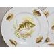 Desset plate 19 cm, Thun 1794 Carlsbad porcelain, BERNADOTTE fishing