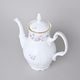 Golden line: Coffee pot 1,2 l, Thun 1794 Carlsbad porcelain, BERNADOTTE roses