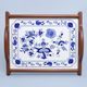 Cooking mat in wooden frame 37 x 30 cm (middle), Original Blue Onion Pattern