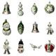 ADVENT CALENDAR with Christmas tree decorations, Holly, Czech Christmas decorations KOULIER