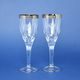 Wine Glasses 200 ml, Platinum Stripe - Etching, 20 cm, set 2 pcs., Milan Mottl