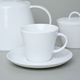 Tea set for 6 persons, Thun 1794 Carlsbad porcelain, TOM white