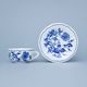 Cup and saucer C/2 + ZC/2 mirror for tea, 110 ml / 12,4 cm, Original Blue Onion Pattern