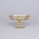 Cut Crystal Bowl on the stand, 148 mm, Gold + Enamel, Jahami Bohemia