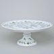 Talíř dortový na noze 31 cm, zelený cibulák, Český porcelán a.s.