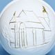 Christmas Ball Decoration - Church of Wies, 7,5 cm, Unterweissbacher, Seltmann Porcelain