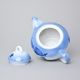 Tea pot 0,55 l plus warmer, Thun 1794 Carlsbad porcelain, BLUE CHERRY